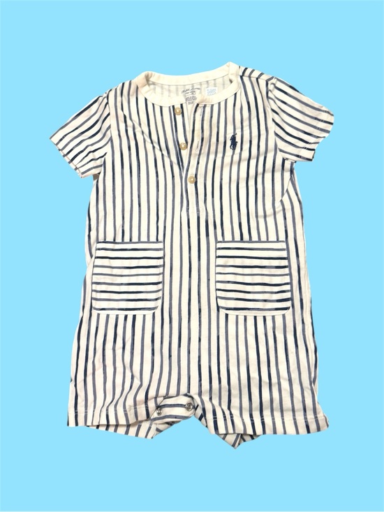 Ralph Lauren Other - Ralph Lauren White and Navy Striped Short Romper